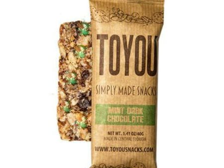 Toyou Snacks - Gluten Free Snack Bar Mint Dark Chocolate For Discount