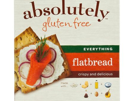 Absolutely Gluten Free - Flatbread Everything, 5.29 Oz - Pack of 12 Cheap