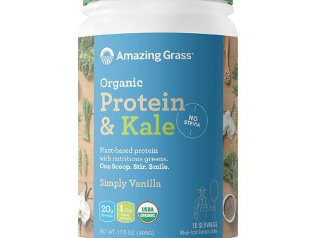 Amazing Grass - Organic Protein & Kale Simply Vanilla, 495g Hot on Sale