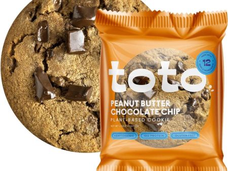 Toto Foods - Cookie Peanut Butter Chocolate Chip 2.5 OZ - Pack of 10 Fashion