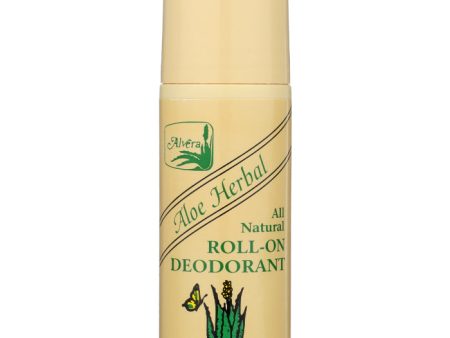 Alvera - Deodorant Aloe Herb 3 Oz - Pack of 6 Hot on Sale