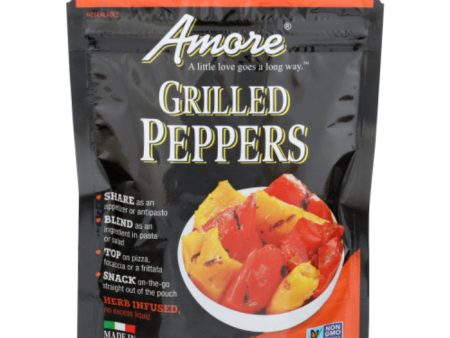 Amore - Grilled Peppers, 4.4 Oz - Pack of 10 Online Sale