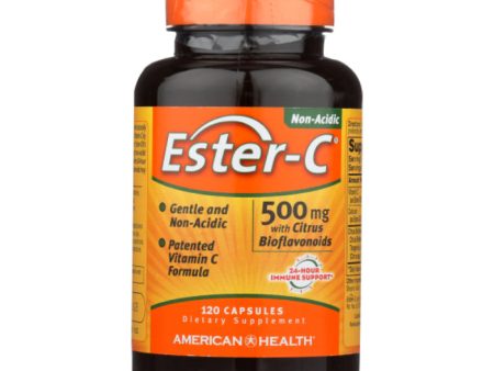 American Health - Ester C 500 Mg Citrus Bioflavonoids, 120 Capsules - Pack of 1 Online now