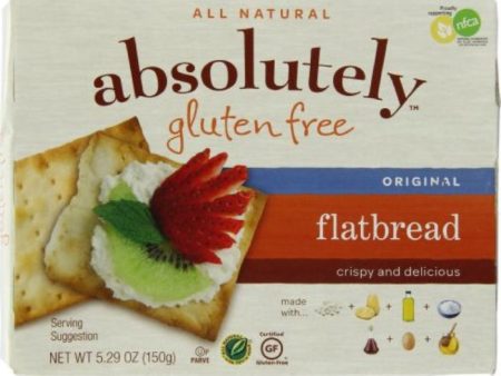 Absolutely Gluten Free - Flatbread Original, 5.29 Oz - Pack of 12 Online Hot Sale