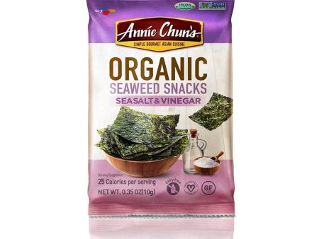 Annie Chun s - Organic Seaweed Snacks Sea Salt & Vinegar, 10g For Discount