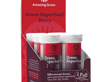 Amazing Grass - Green Superfood Effervescent Greens Berry Flavor, 60 Count Cheap