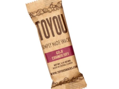 Toyou Snacks - Gluten Free Snack Bar Goji Cranberry Cheap