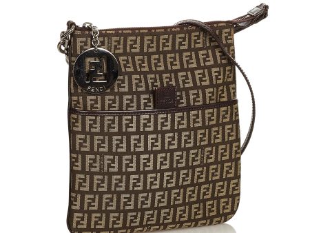 Fendi Zucchino Canvas Crossbody Bag (SHG-26620) Hot on Sale