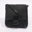 Fendi Zucchino Crossbody Black Canvas Online Hot Sale