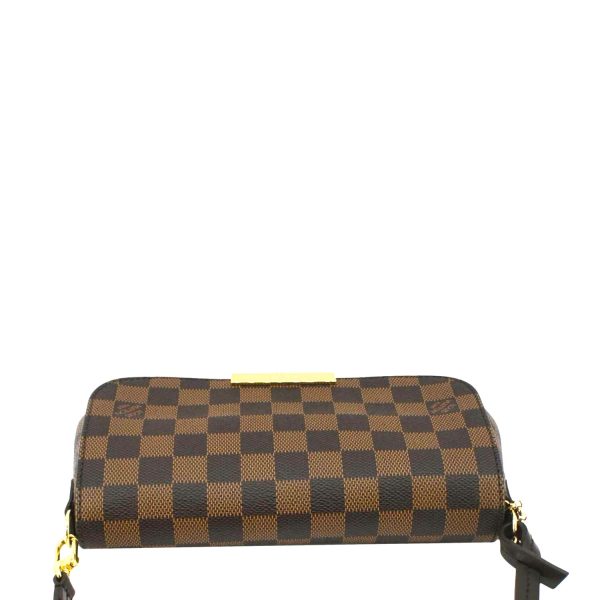 LOUIS VUITTON Favorite PM Damier Ebene Crossbody Bag Brown For Sale