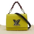 LOUIS VUITTON Twist PM Epi Leather Crossbody Bag Yellow For Discount