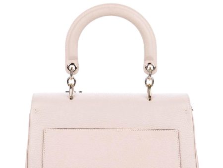 Small Be Dior Top Handle Flap Bag Pale Pink Online Sale