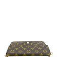 LOUIS VUITTON Felicie Pochette Monogram Canvas Crossbody Bag Brown Discount