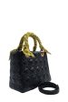 Medium Lady Dior with Gold Hardware Black Online now