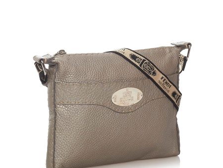 Fendi Selleria Leather Crossbody Bag (SHG-27845) For Discount