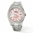 Rolex Datejust 41, Ref 126300, 4.4CT Diamond Bezel Lugs Royal Pink MOP Watch TFJ-142508777 Hot on Sale