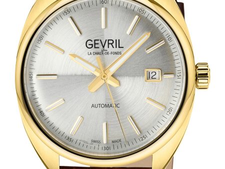 Gevril Men s Five Points 40mm Automatic Watch 48704A Online Hot Sale