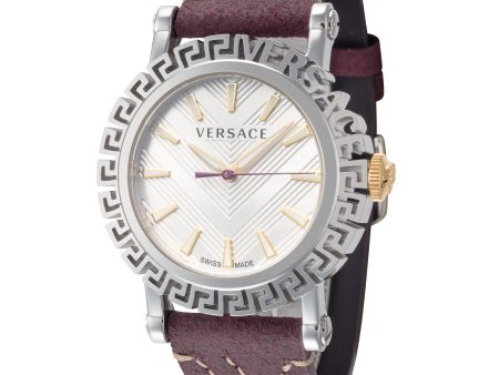 Versace Men s VE6D00123 Greca Glam 40mm Quartz Watch Fashion