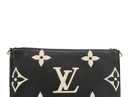 LOUIS VUITTON Multi Pochette Accessoires Monogram Empreinte Crossbody Bag Bicolor For Sale