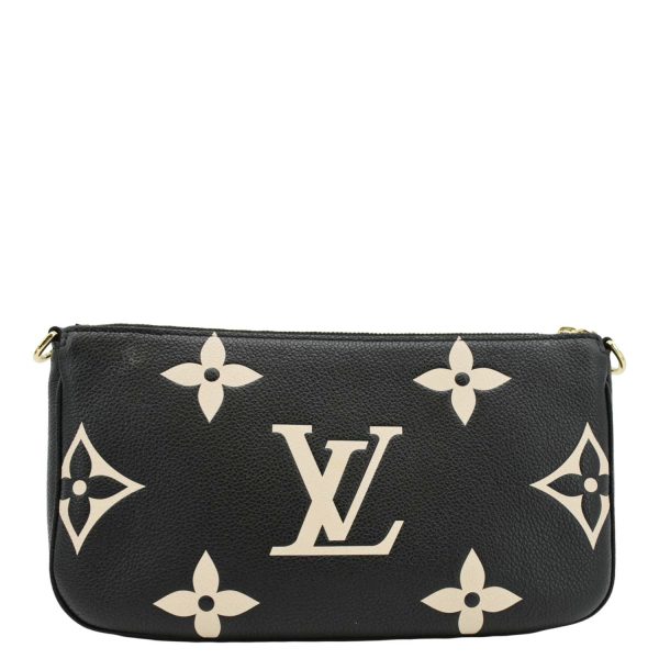 LOUIS VUITTON Multi Pochette Accessoires Monogram Empreinte Crossbody Bag Bicolor For Sale