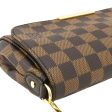 LOUIS VUITTON Favorite PM Damier Ebene Crossbody Bag Brown For Sale