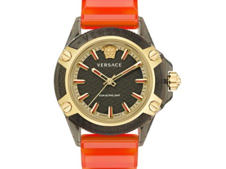 Versace Unisex Versace Icon Active Indiglo 42mm Quartz Watch VE6E00223 For Cheap