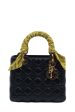 Medium Lady Dior with Gold Hardware Black Online now