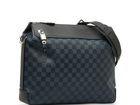 LOUIS VUITTON Damier Cobalt Greenwich Messenger Crossbody Bag on Sale