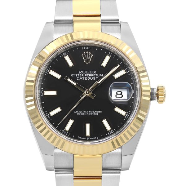 Rolex Datejust 41 Steel 18K Yellow Gold Black Index Dial Mens Watch  TFJ-142508518 Fashion