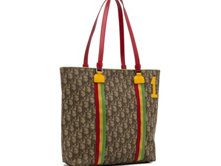 Brown Dior Diorissimo Rasta Tote Bag Supply