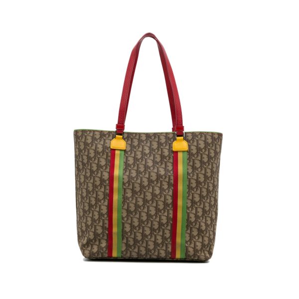 Brown Dior Diorissimo Rasta Tote Bag Supply