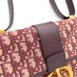 30 Montaigne Medium Red Crossbody Bag in Jacquard, Gold hardware Online Sale