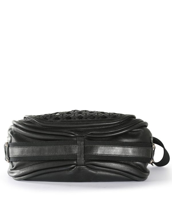 CHRISTIAN DIOR Black Leather Crossbody Bag Supply