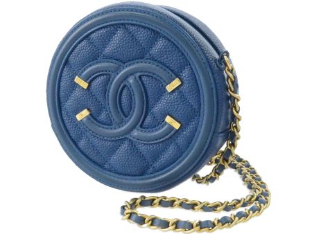 Chanel Caviar CC Filigree Round Crossbody (SHG-mZOwMh) Cheap