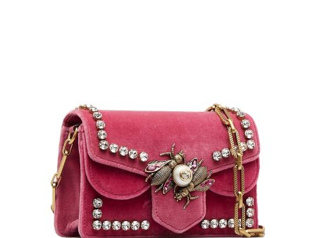 GUCCI Broadway Velvet Crossbody Bag For Cheap