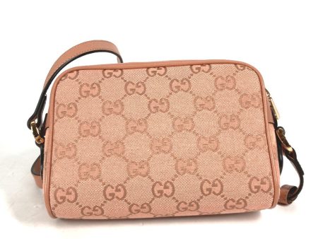 GUCCI Shoulder Bag 574493 Canvas   leather pink Crossbody GG Ophidia Women Used Online Sale