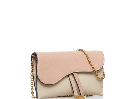 DIOR Saddle Wallet On Chain Crossbody Bag For Sale