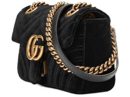 (WMNS) GUCCI GG Marmont ClassicG Crossbody Bag Single Shoulder Bag Black 446744-K4D2T-1000 Hot on Sale