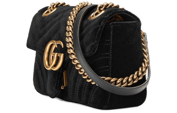 (WMNS) GUCCI GG Marmont ClassicG Crossbody Bag Single Shoulder Bag Black 446744-K4D2T-1000 Hot on Sale