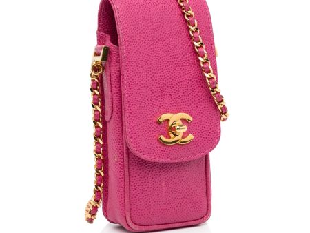 Chanel CC Caviar Phone Crossbody Bag (SHG-6lnu66) For Cheap