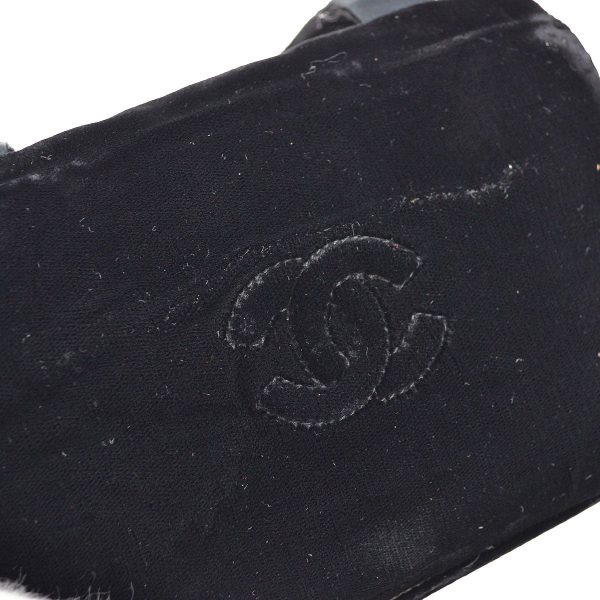 CHANEL 1991-1994 Camellia Crossbody Bag Black Velvet AK31667j For Cheap