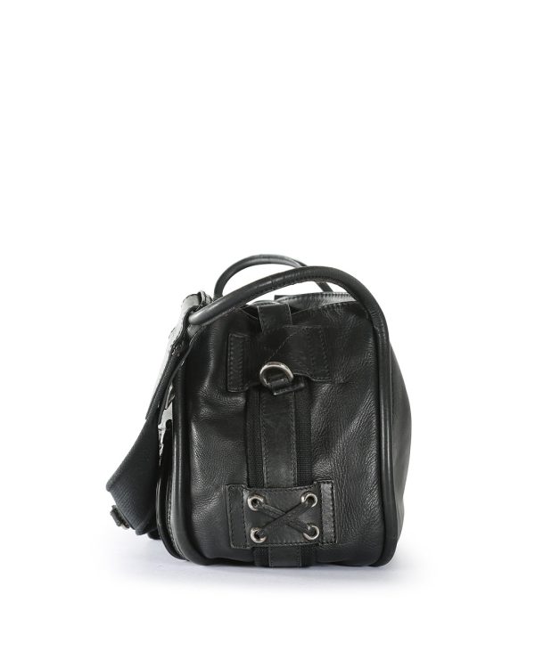 CHRISTIAN DIOR Black Leather Crossbody Bag Supply