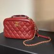 Chanel Dark Red CC Crossbody Bag Online Sale