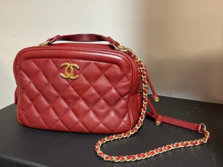 Chanel Dark Red CC Crossbody Bag Online Sale