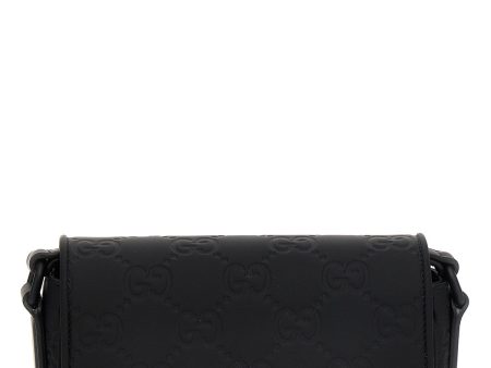 Gucci Men Rubber Effect Crossbody Bag Online