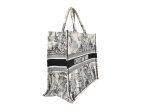 White & Black Christian Dior Large Toile de Jouy Book Tote Online Sale