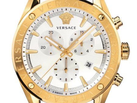 Versace Men s VEHB00219 V-Chrono 45mm Quartz Watch For Cheap