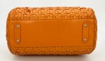 Christian Dior Woven Leather Orange Lady Dior Avenue Tote Cheap