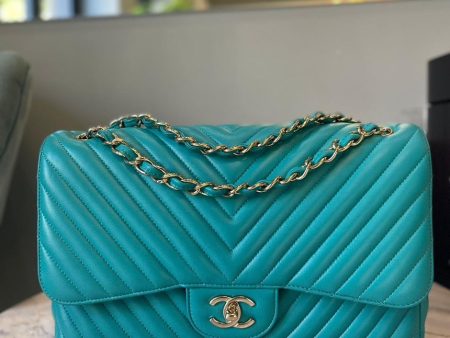 Chanel Jumbo Chevron Crossbody Bag on Sale