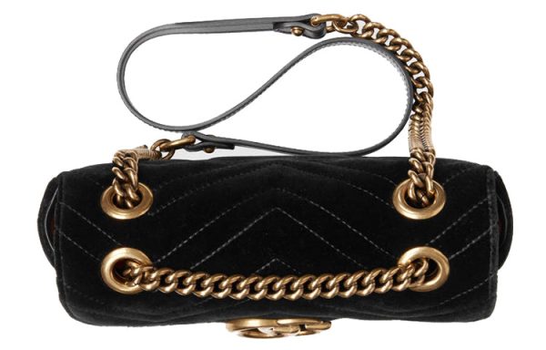 (WMNS) GUCCI GG Marmont ClassicG Crossbody Bag Single Shoulder Bag Black 446744-K4D2T-1000 Hot on Sale